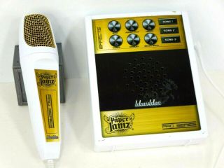 Wowwee Paper Jamz Pro Series Perfect Pitch Microphone & Effects Amp White Gold