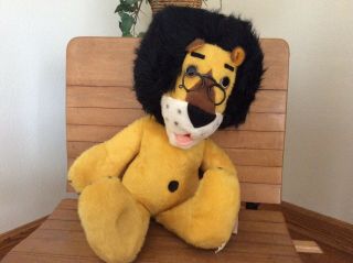 26” Vintage1971 Hubert The Lion Harris Trust Bank Stuffed Animal Fair Plush Toy