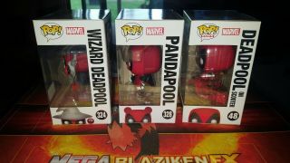 Funko Pop Marvel Deadpool on Scooter,  Wizard Barnes and Noble,  Pandapool Hot top 4