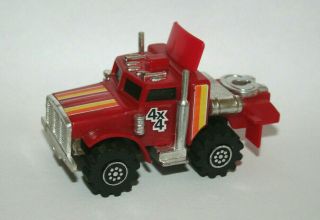 Rough Riders Ljn Semi Truck Red Motor Runs & Light Battery Operated
