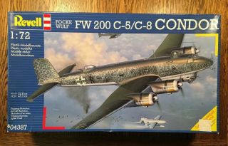 Fw 200 C - 5/c - 8 Condor - 1//72 Scale Unassembled Aircraft Kit 04387