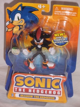 Toysrus Exclusive Jazwares Sonic Hedgehog Poseable Action Figure Shadow Sega Htf