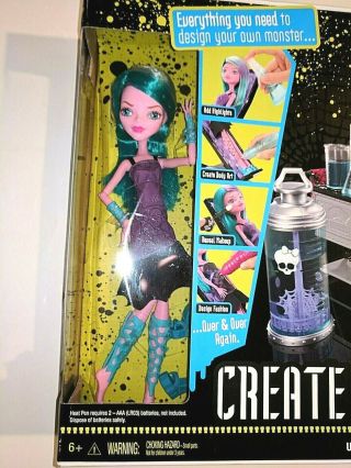 Monster High Doll Create - A - Monster Color Me Creepy Design Chamber NIB 2