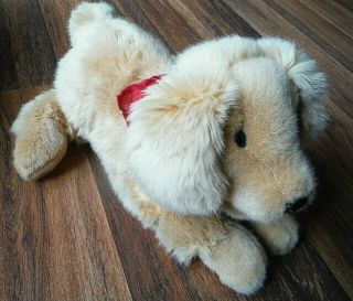 Folkmanis Golden Retriever Puppy Hand Puppet Plush Full Body Stuffed Dog 14 "