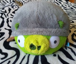 Plush Angry Birds.  Rovio Entertainment.  Pig With Hat