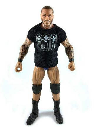 Randy Orton Wwe Mattel Elite Series 35 Action Figure Complete W/ Evolution Shirt