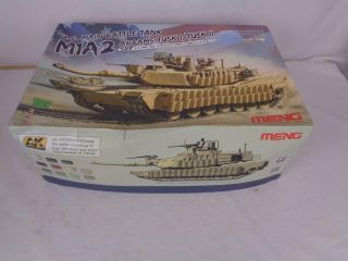 Meng M1a2 Abrams Tusk1/tuskl Ii Us Battle Tank 1/35 Military Model Kit Ts - 026