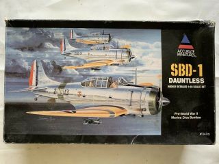 Accurate Miniatures 1/48 Scale Sbd - 1 Dauntless Bomber 3420