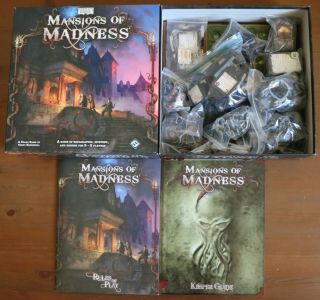 Mansions Of Madness - 1st Edition - Fantasy Flight Board Game 100 Complete