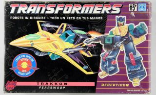 Hasbro Transformers Uk Exclusive G2 Trakkon Fearswoop Very Rare
