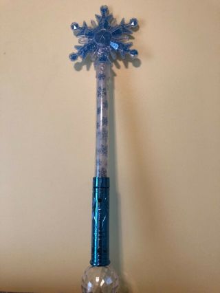 Disney On Ice Frozen Light Up Snowflake Wand 22 " - Flashes - Multi - Colors - Toy