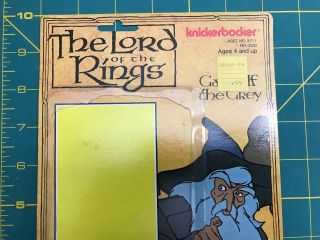 1979 Knickerbocker Lord Of The Rings LOTR Gandalf the Grey Card Back 3