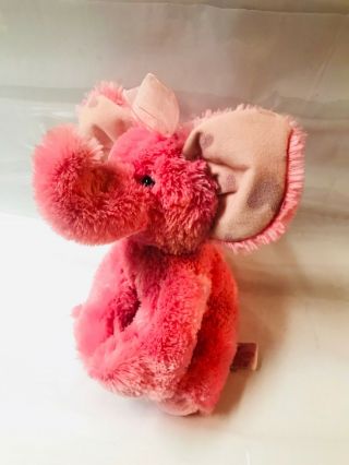 Russ Berrie Fannie The Pink Elephant Plush Stuffed Animal