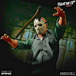 Mezco Toys One:12 Friday The 13th Part 3 Jason Voorhees Action Figure Knife