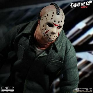 Mezco Toys One:12 Friday The 13th Part 3 Jason Voorhees Action Figure Knife 8