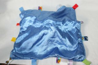 Taggies Security Blanket Lovey Blue Dog Puppy Paw Prints 15 