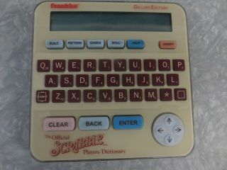 Official Scrabble Deluxe Players Dictionary Franklin Electronic Scr 228 Hasbro