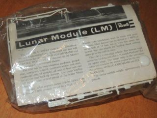 1968 Revell 1/48th Apollo Lunar Module Plastic Model Astronaut Space Kit Unbuilt
