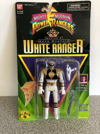 Mighty Morphin Power Rangers Series 2 Auto Morphin White Ranger
