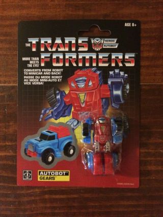 Transformers Generation One G1 Reissue Walmart Exclusive Gears Autobot