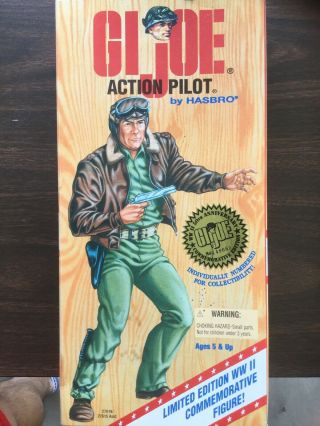 Hasbro G.  I.  Joe: Pilot 12 Limited Wwii 50th Anniversary Commemorative Edition.