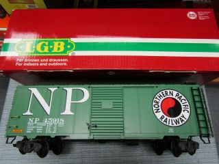 Lgb 45918 Northern Pacific Box Car G Scale Pre Owned Box