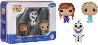 Frozen - Elsa,  Anna And Olaf Pocket Pop 3 - Pack Tin