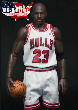 1/6 Michael Jordan White Chicago Bulls Jersey 23 For 12 " Enterbay Hot Toys ❶usa❶