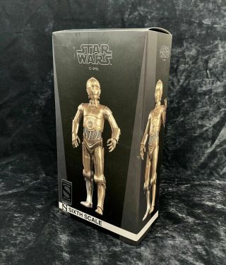 Sideshow Star Wars (exclusive Version) 1/6 Scale C - 3po Figure Statue Episode Iv