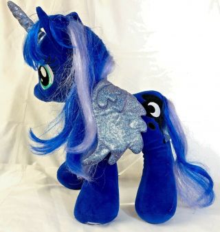 My Little Pony Build A Bear Princess Luna Stuffed 15 " Dark Blue Unicorn 2016
