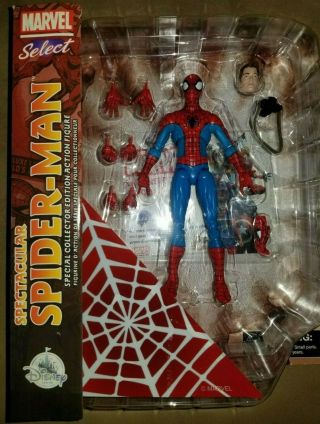 Marvel Select 7 Inch Action Figure - Spectacular Spider - Man Disney Exclusive