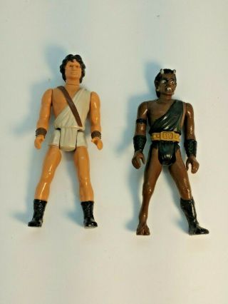 Vintage 1980 Mgm Clash Of The Titans Action Figures,  Perseus And Calibos,  Mattel