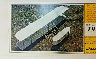 1903 Wright Brothers Type A Flyer Laser Cut Parts Balsa Wood Model Plane Kit 4