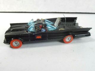Vintage Batman Corgi 5 " Batmobile W/red Tires,  Batman & Robin Figures