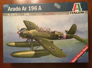 Arado Ar 196 A - Italeri 1/48 Scale Unassembled Aircraft 2675 - Sealed/nib