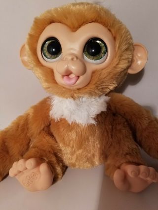 FURREAL FRIENDS - CUDDLES MY GIGGLY MONKEY - 2012 - HASBRO w batteries 2