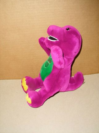 LYONS GOLDEN BEAR CO Barney Purple Dinosaur Plush Stuffed Sings I Love You 10 2