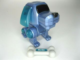 Poo - Chi Blue Robot Dog 1999 Tiger/sega Electronics,