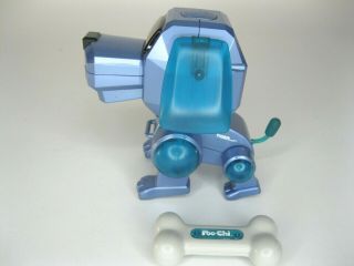 Poo - Chi blue robot dog 1999 Tiger/sega electronics, 4