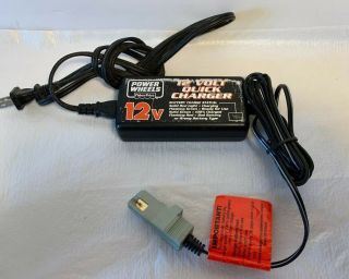 Fisher Price Power Wheels 12v Battery Quick Charger Grey 00801 - 1429 Ships