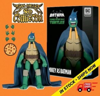 2019 Sdcc Teenage Mutant Ninja Turtles Michelangelo/mikey As Batman In - Hand