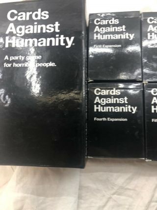 Cards Against Humanity COMPLETE SET Base set,  1 - 6 Expansions 2
