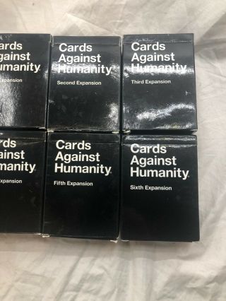 Cards Against Humanity COMPLETE SET Base set,  1 - 6 Expansions 3