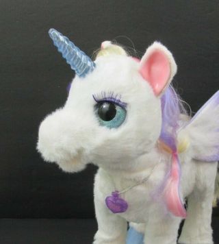 Fur Real Friends Pet StarLily Magical Unicorn pets movinq wings eyes sounds 2