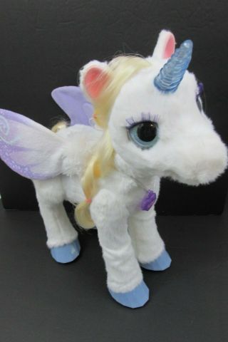 Fur Real Friends Pet StarLily Magical Unicorn pets movinq wings eyes sounds 4