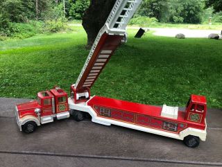 Vintage Tonka Fire truck 1 Hook And Ladder - Fire Engine 4