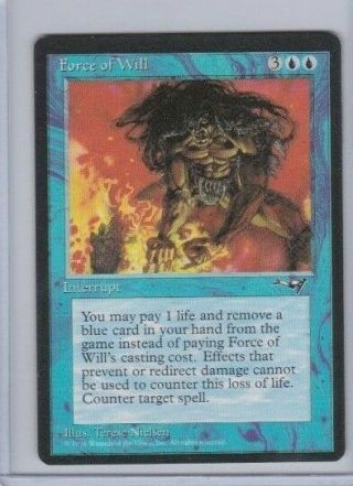 Force Of Will Mtg Magic The Gathering Alliances Nm