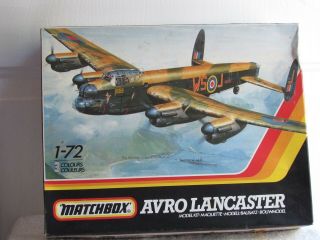 Matchbox 1:72 Scale Avro Lancaster Plane Bmk.  I/iii Model Unassembled In Open Box