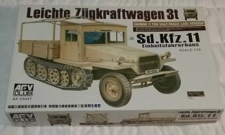 Afv Club Leichte Zugkraftwagen 3 Ton Half Track 1:35 Model Open Box 23