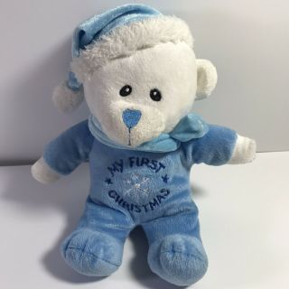 Dan Dee Collectors Choice My First Christmas Plush Bear Blue Baby Boy 1st